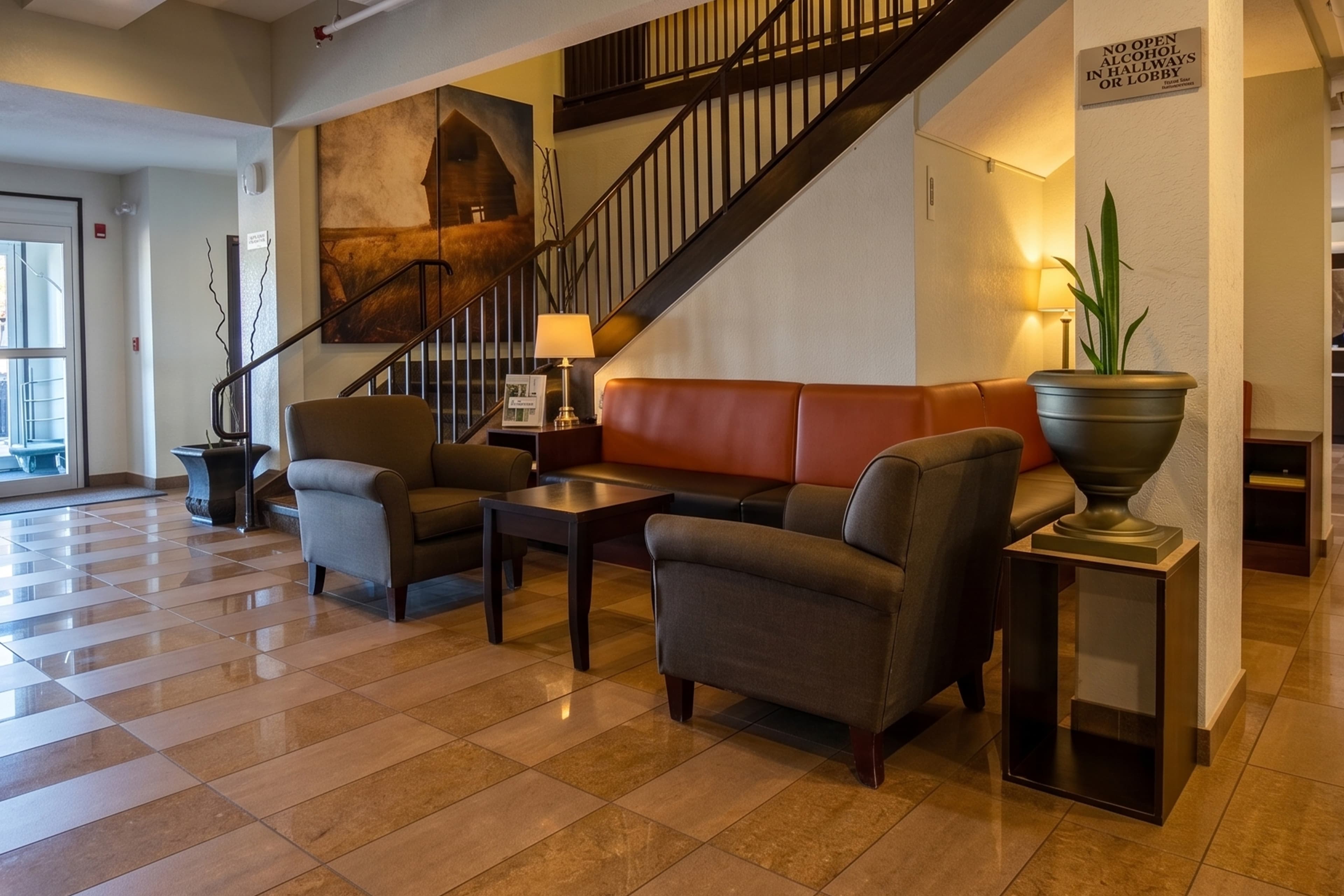 Golden Prairie Hotel & Lodge lobby