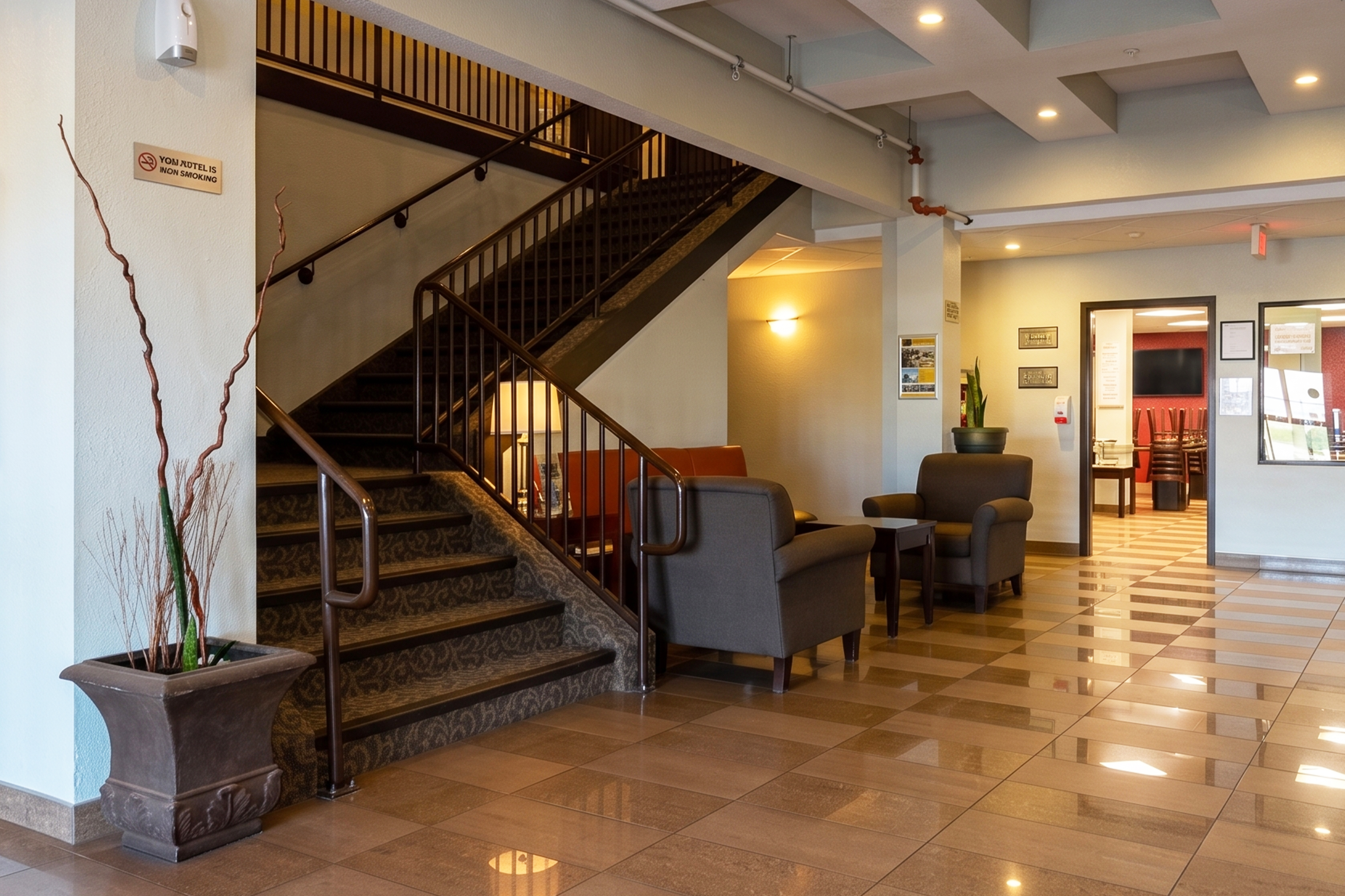 Golden Prairie Hotel lobby